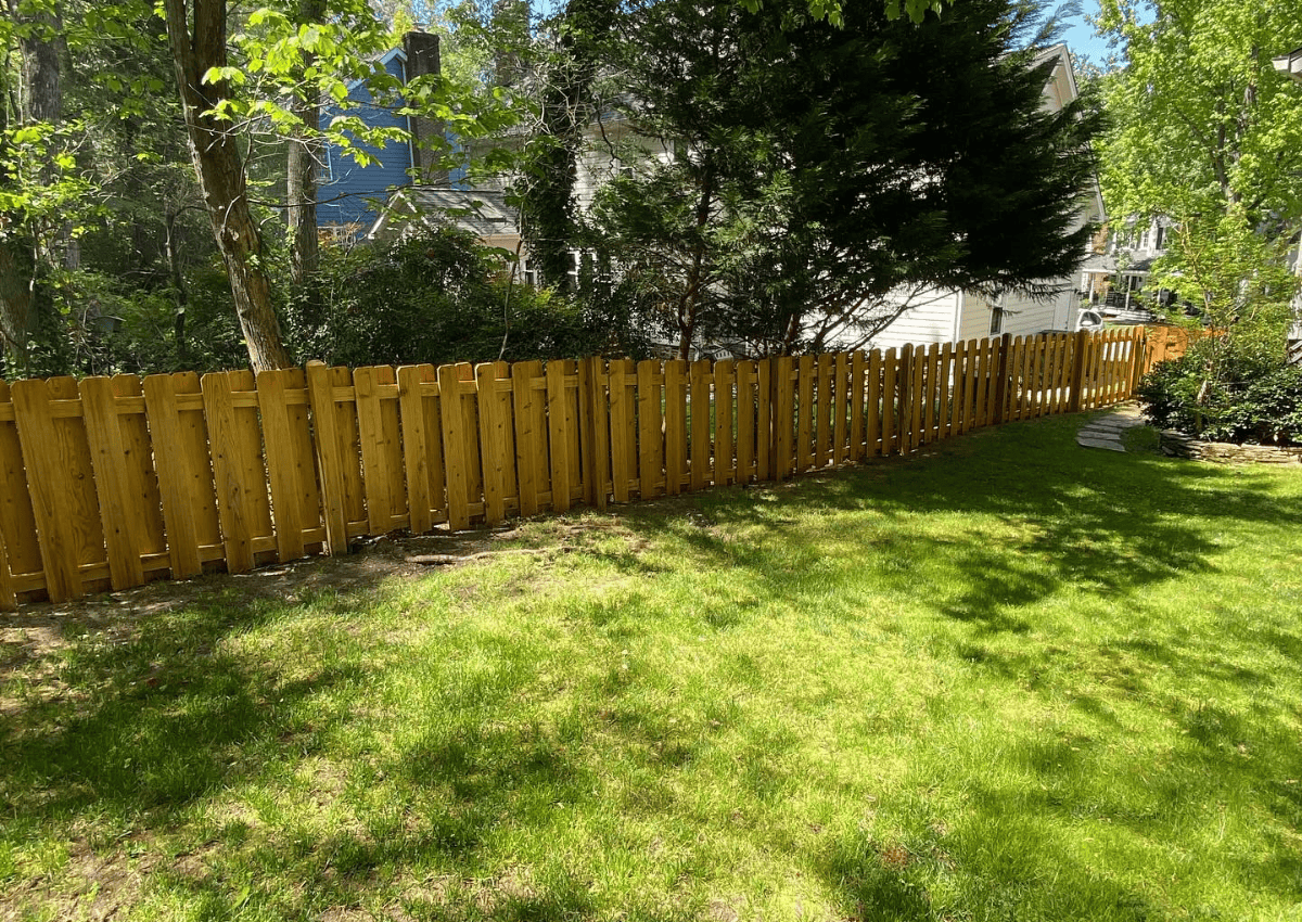 painting a fence